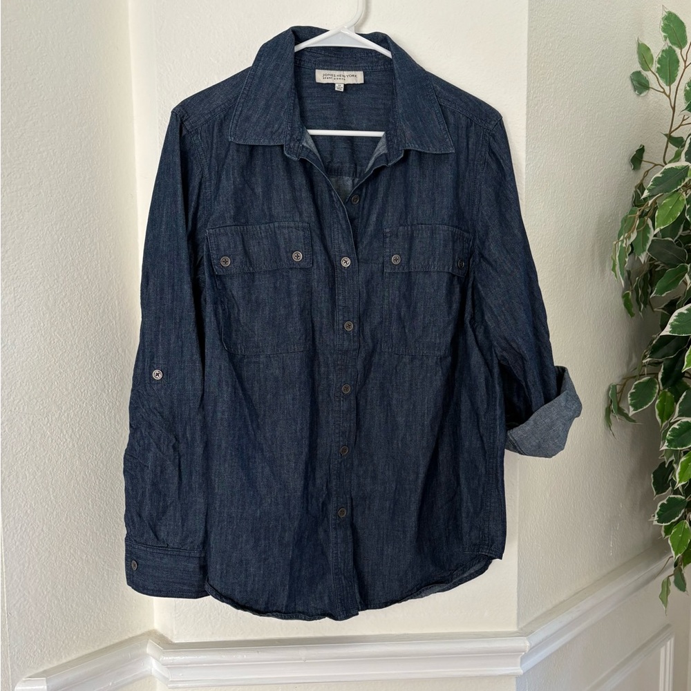 Jones New York Denim sport Shirt